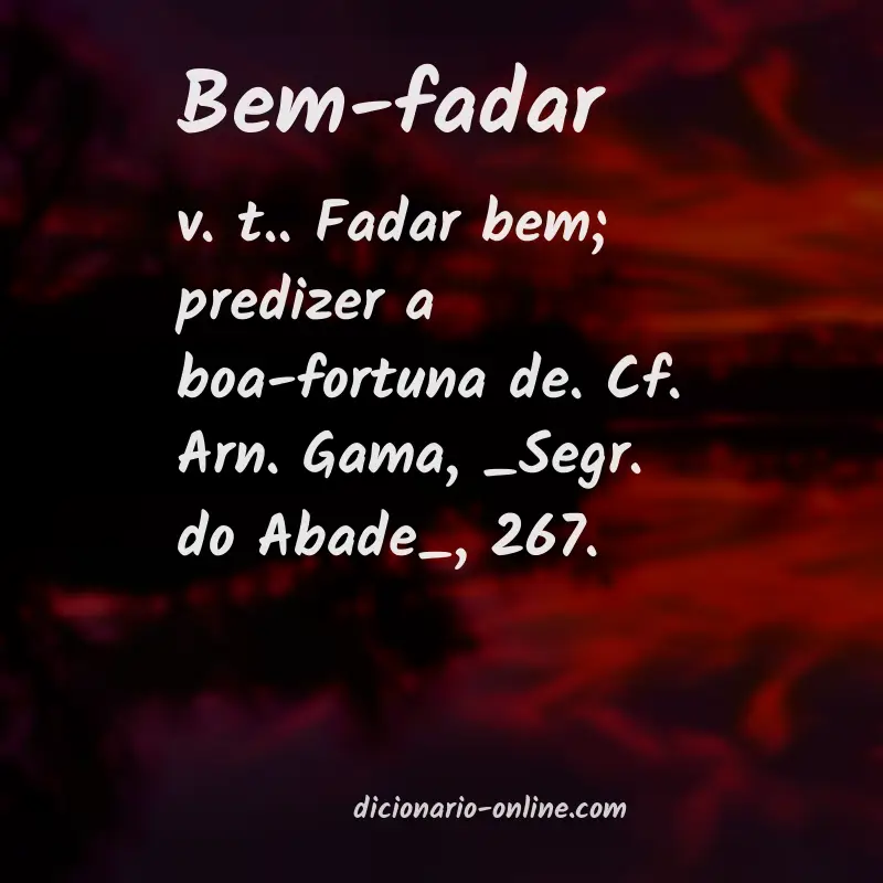 Significado de bem-fadar
