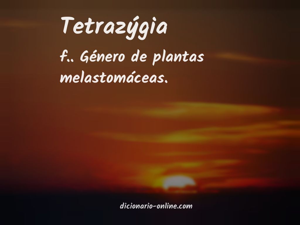 Significado de tetrazýgia