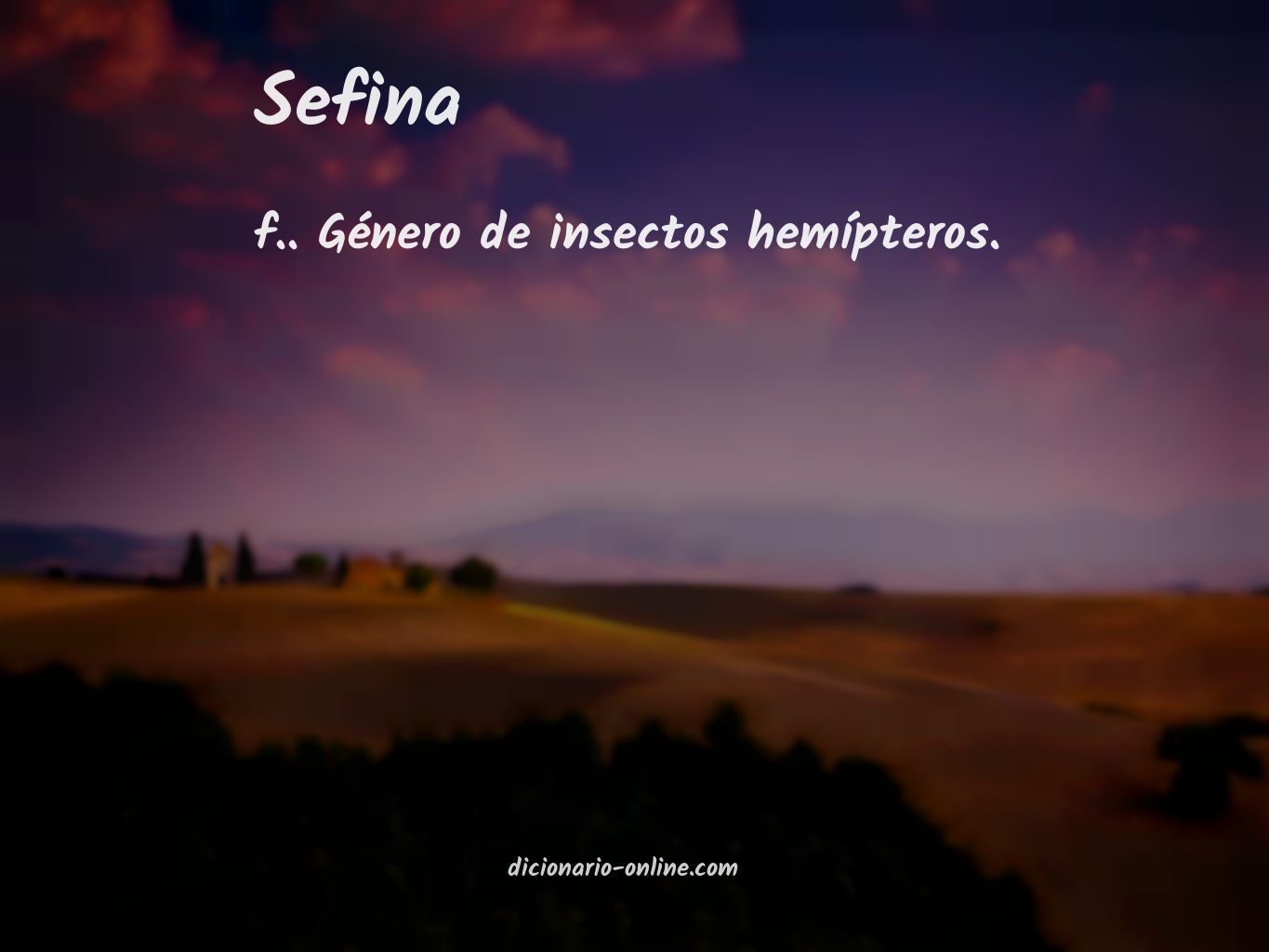 Significado de sefina