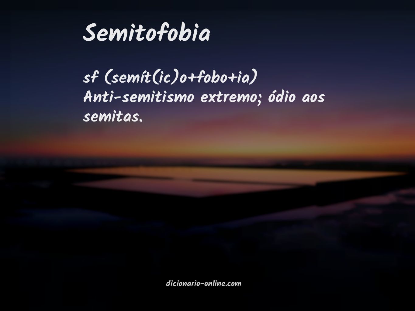 Significado de semitofobia