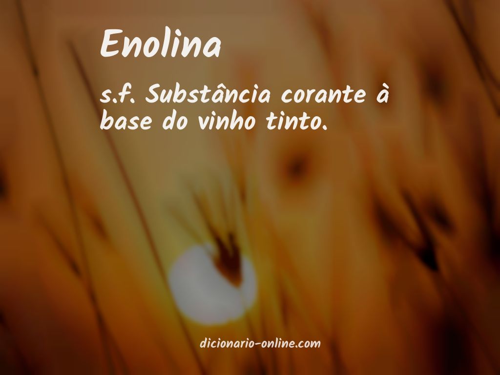 Significado de enolina