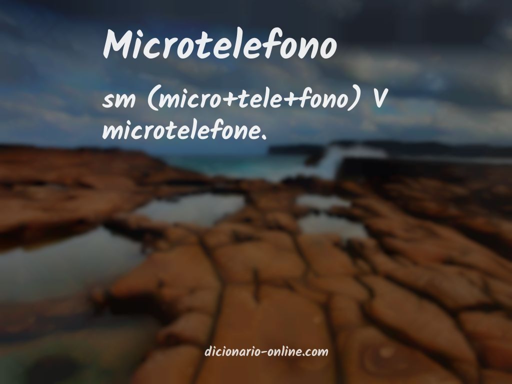 Significado de microtelefono