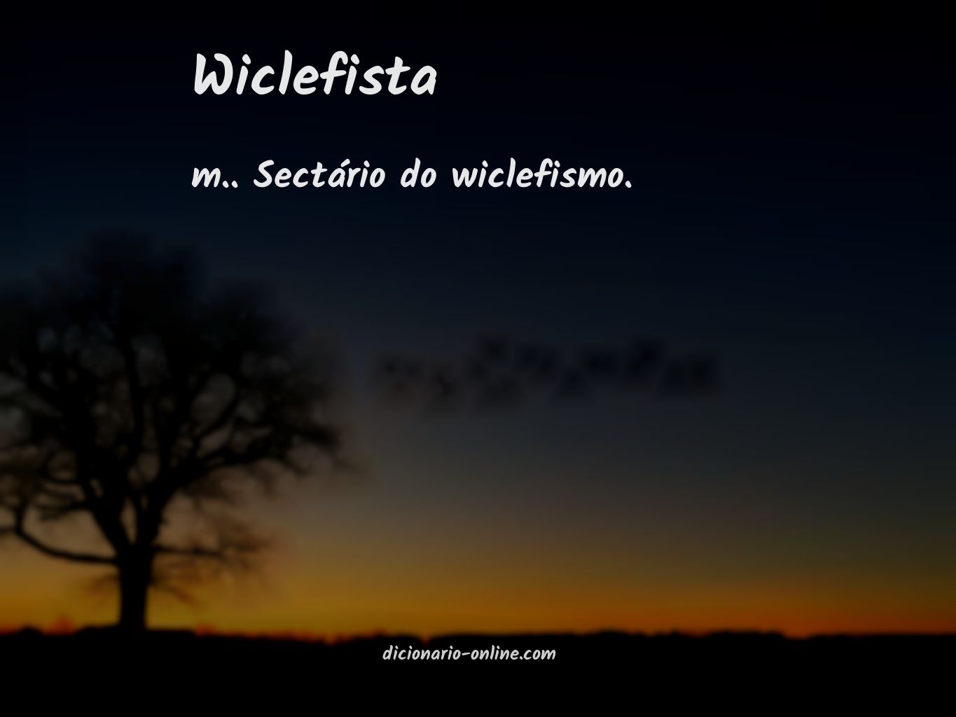 Significado de wiclefista