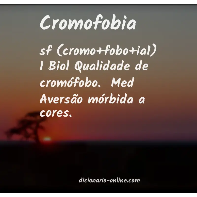 Significado de cromofobia