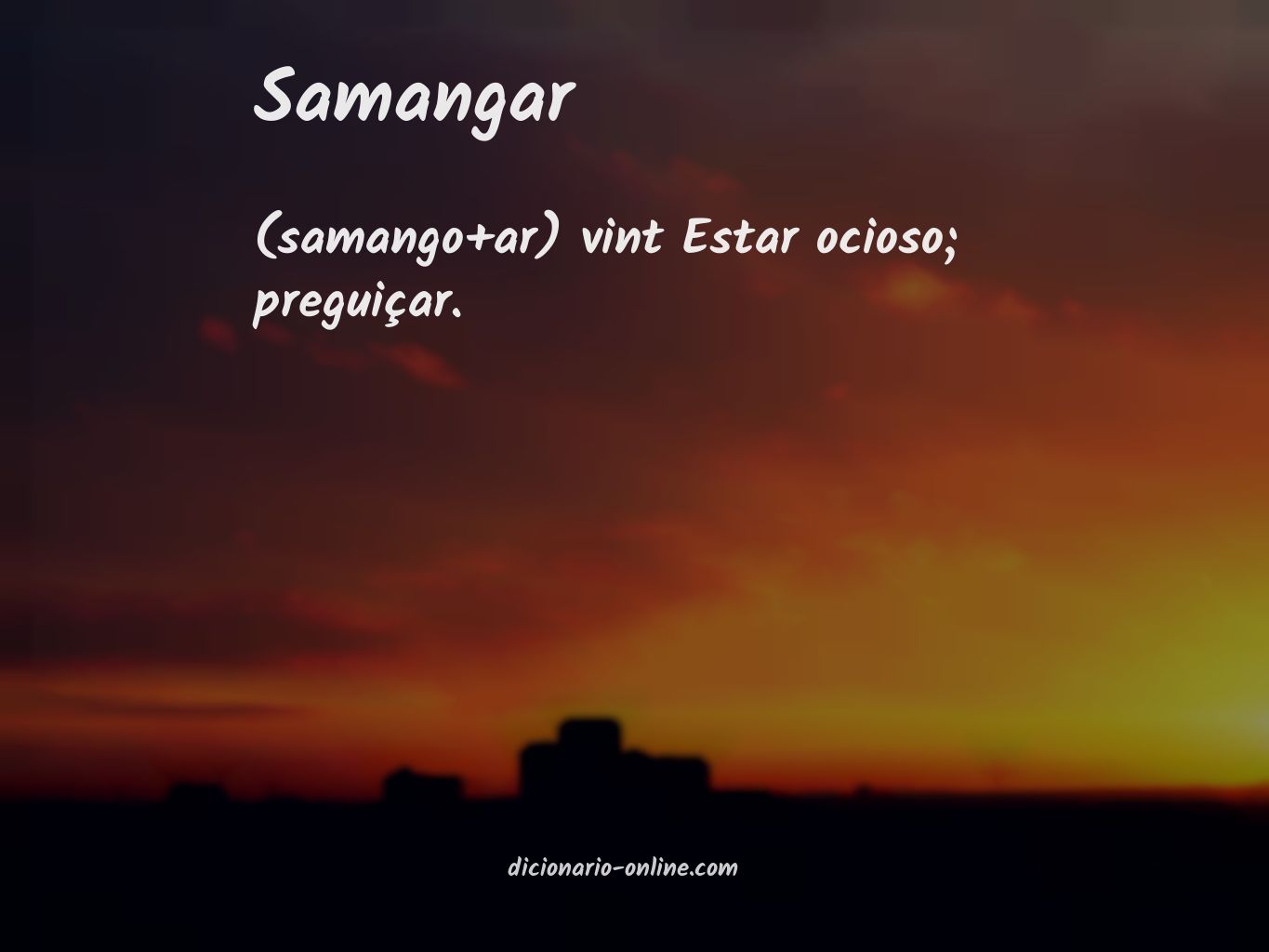 Significado de samangar