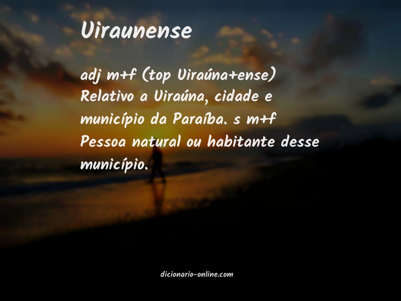 Significado de uiraunense