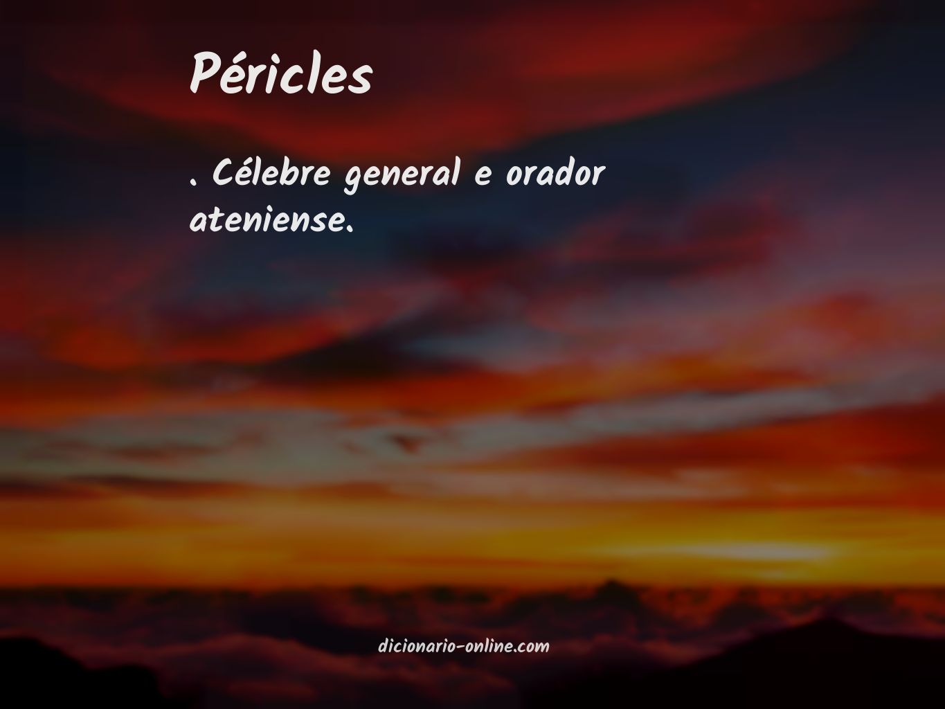 Significado de péricles