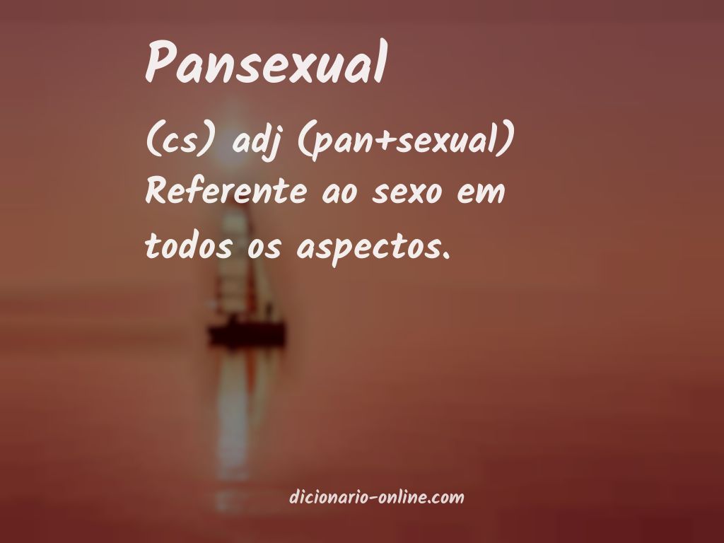 Significado de pansexual