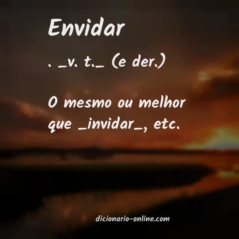 Significado de envidar