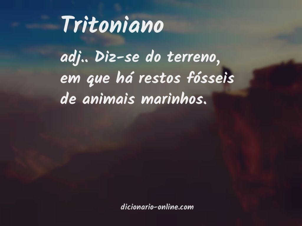 Significado de tritoniano