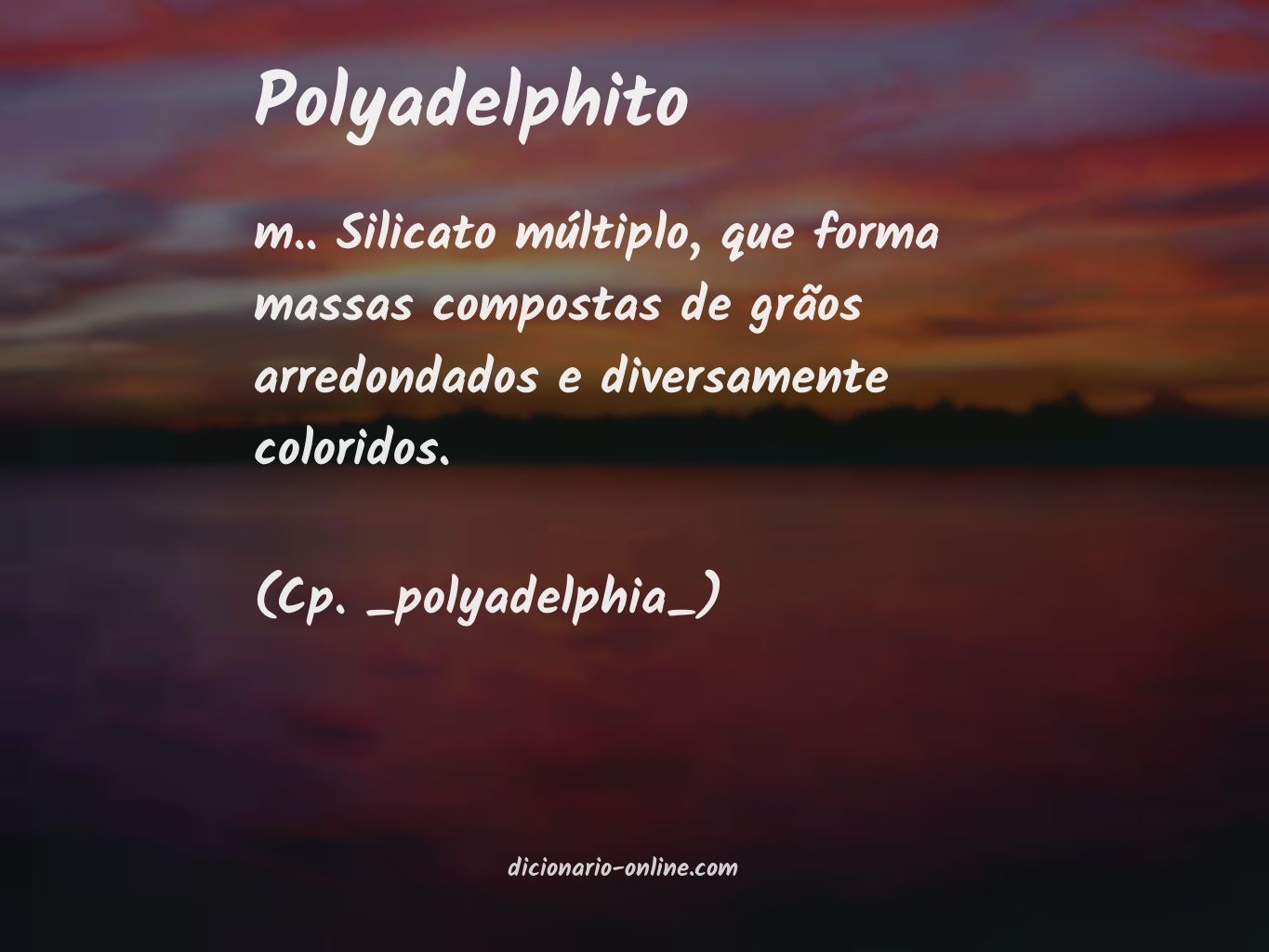 Significado de polyadelphito