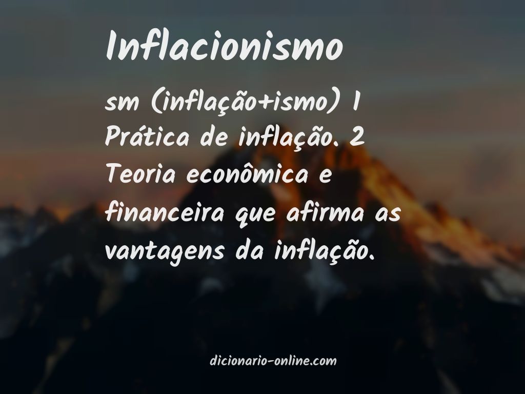 Significado de inflacionismo