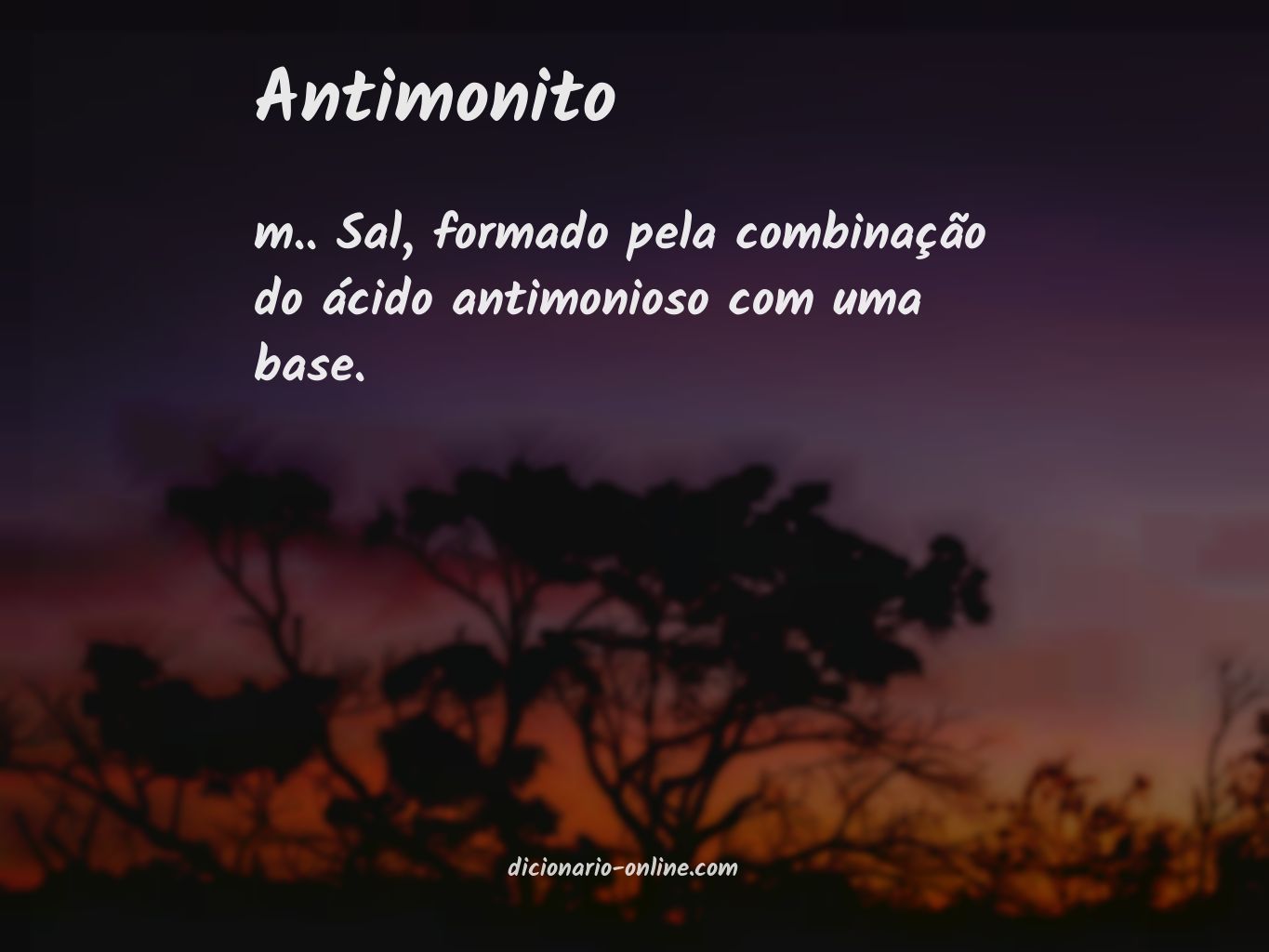 Significado de antimonito