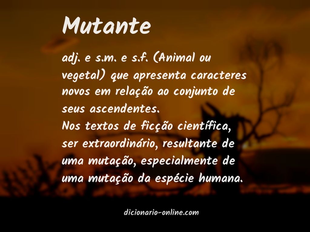 Significado de mutante