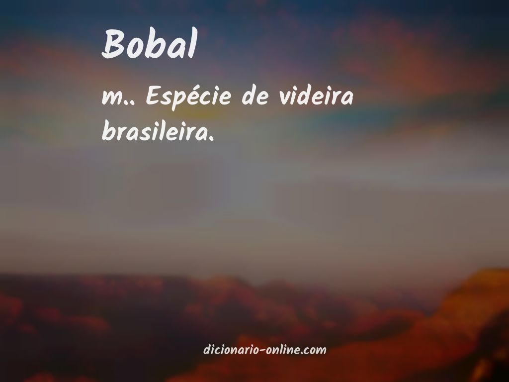 Significado de bobal