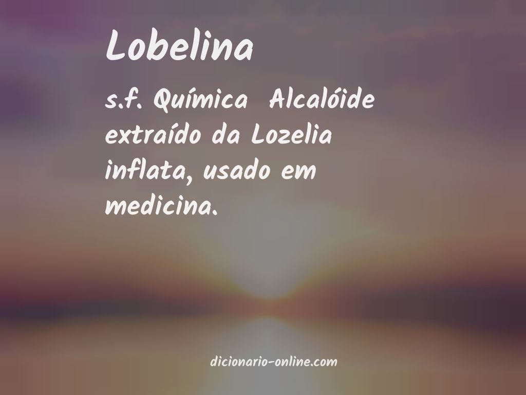 Significado de lobelina