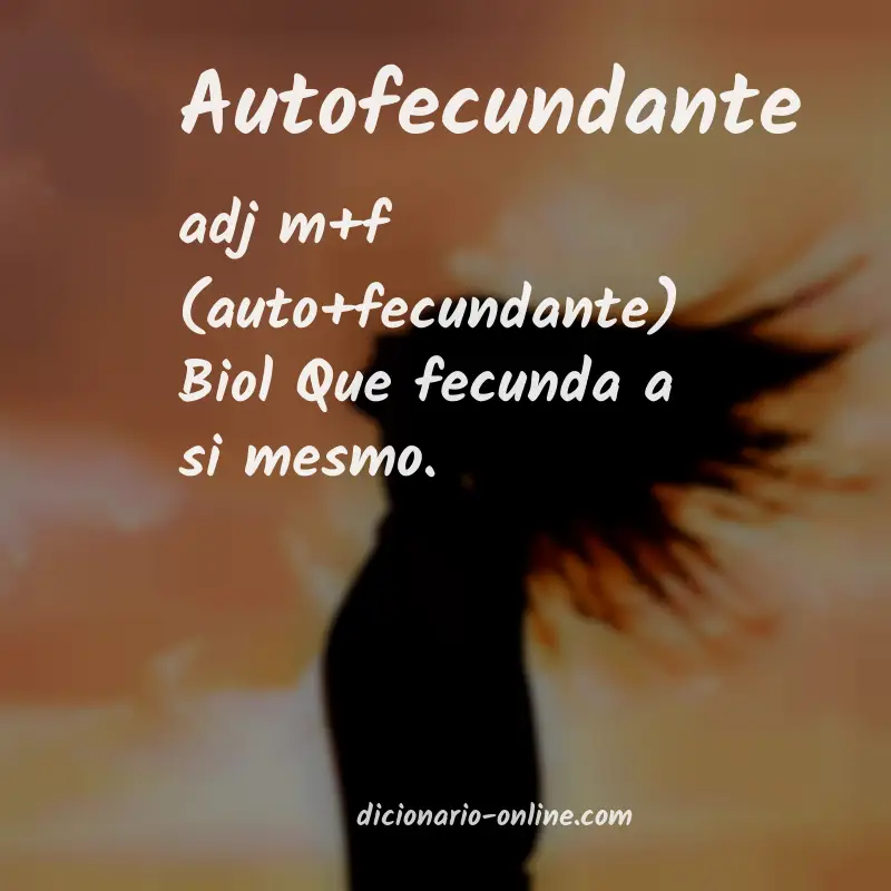 Significado de autofecundante