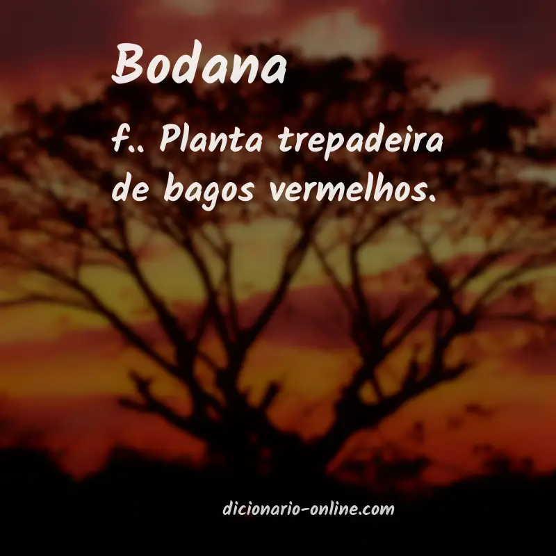 Significado de bodana