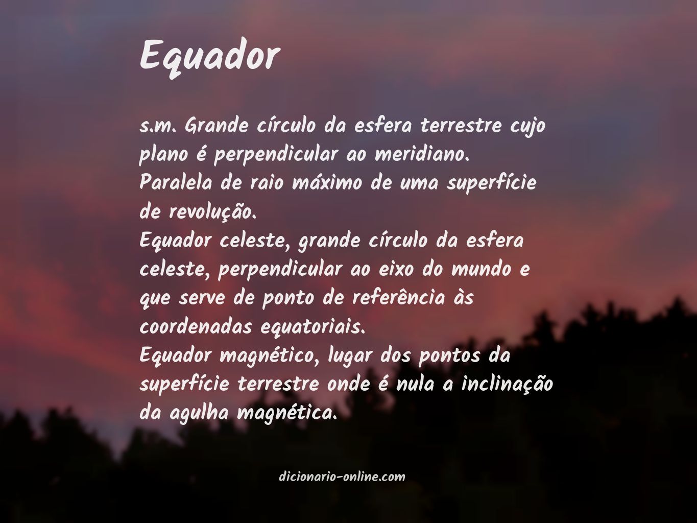 Significado de equador