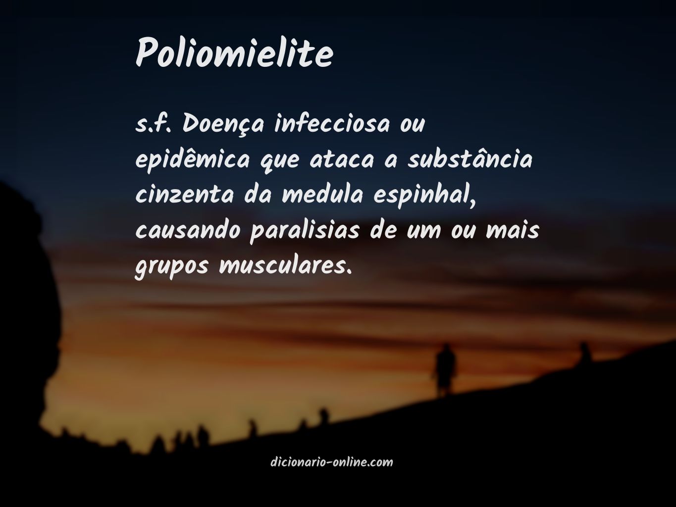 Significado de poliomielite