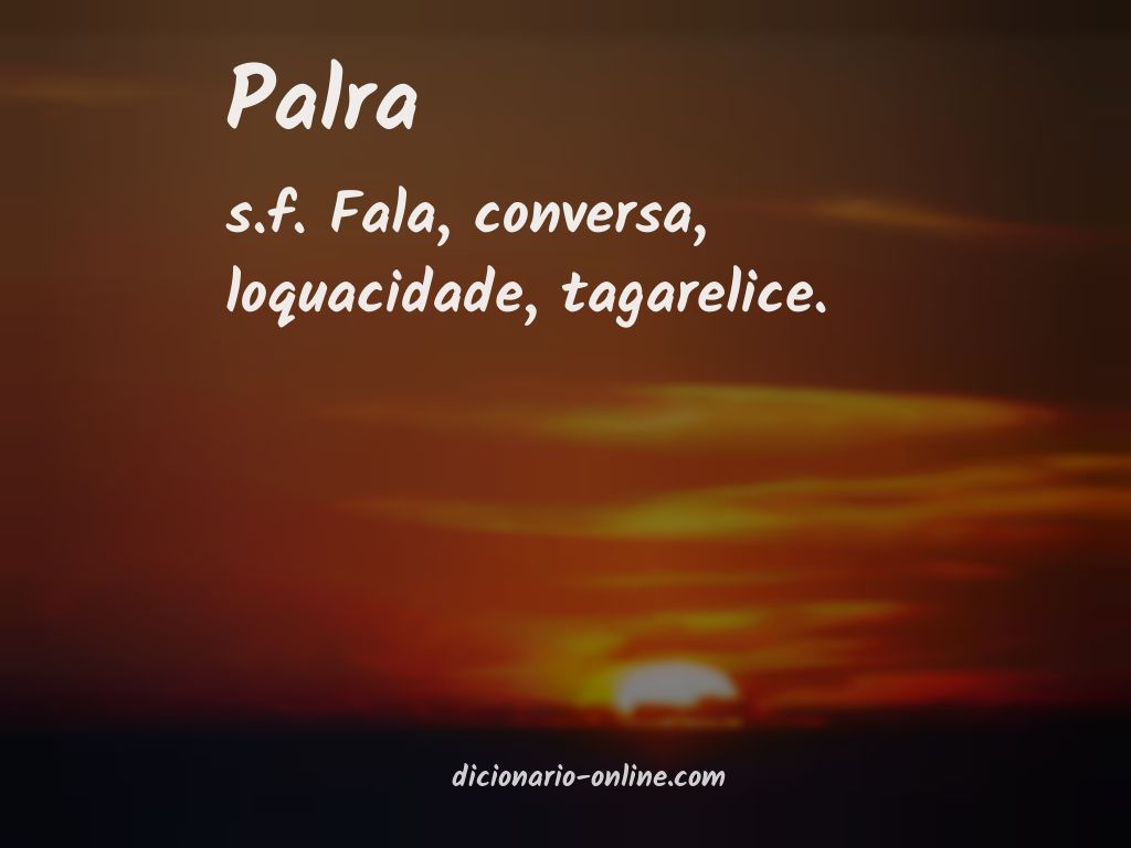 Significado de palra