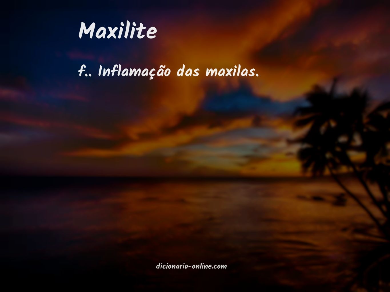 Significado de maxilite