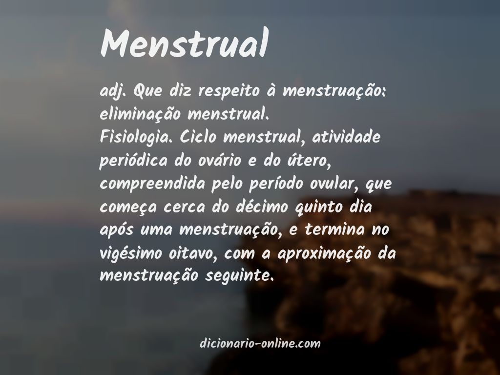 Significado de menstrual