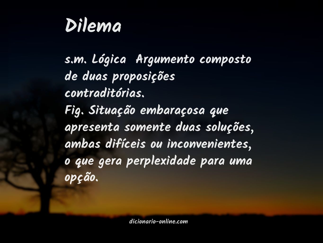 Significado de dilema