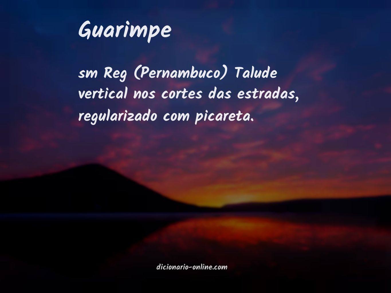 Significado de guarimpe