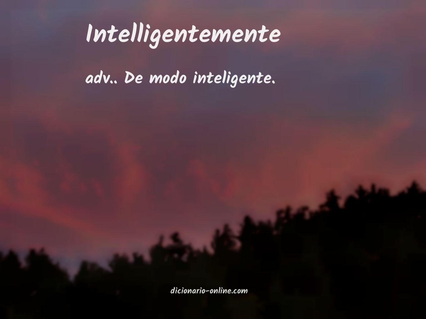 Significado de intelligentemente