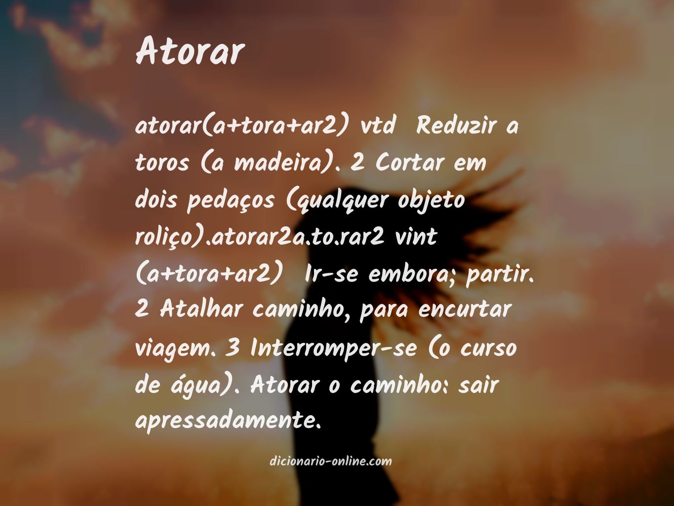 Significado de atorar