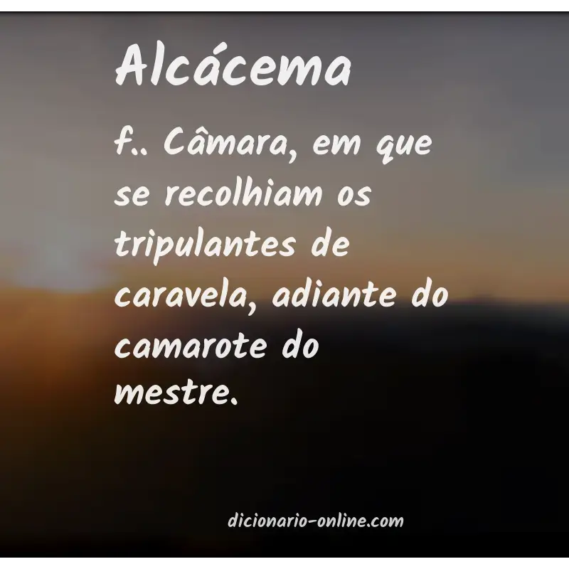 Significado de alcácema