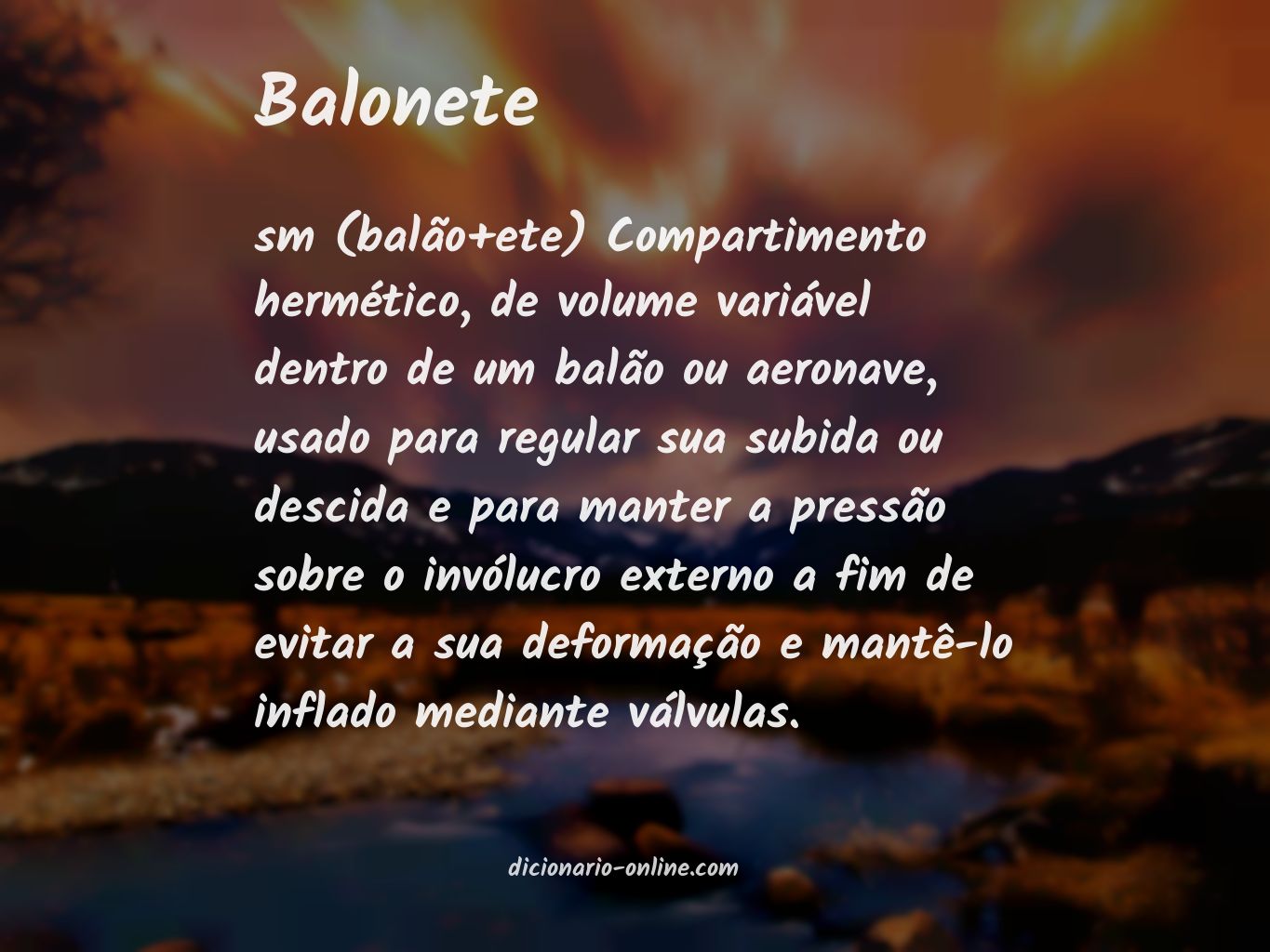 Significado de balonete