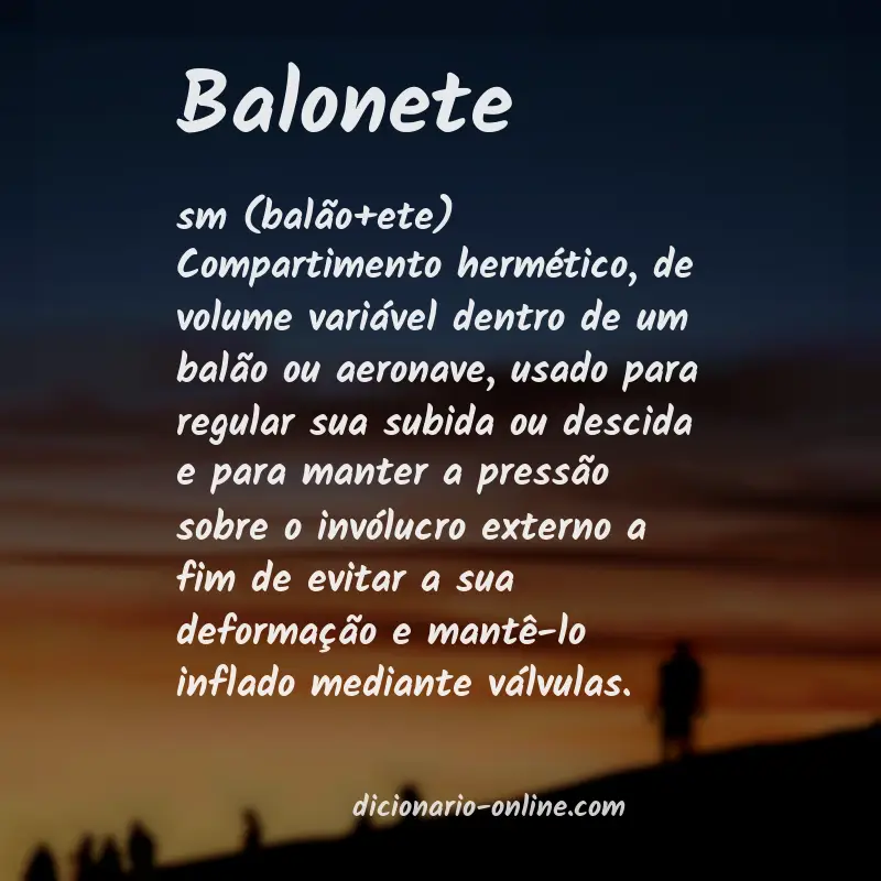 Significado de balonete