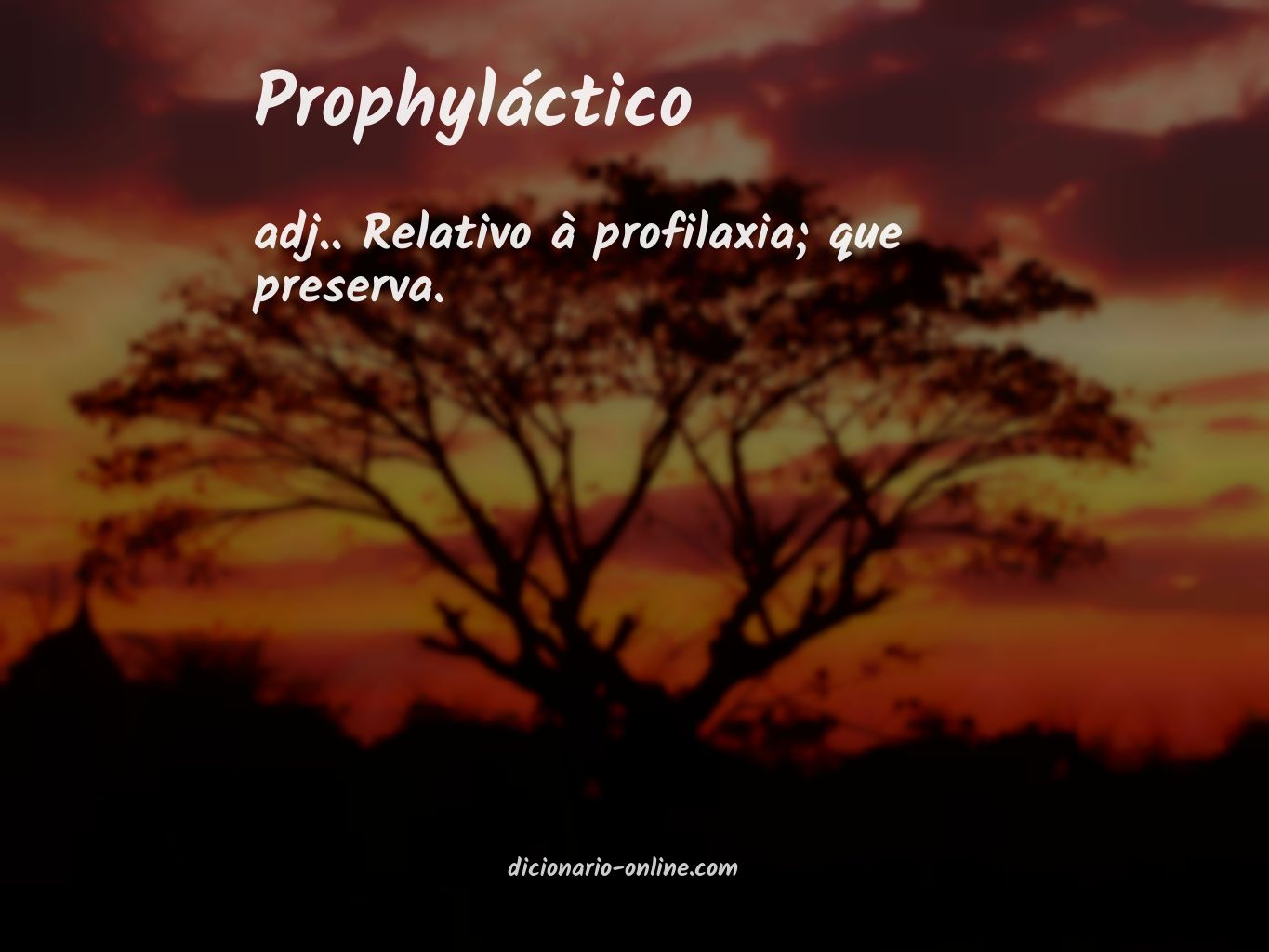 Significado de prophyláctico