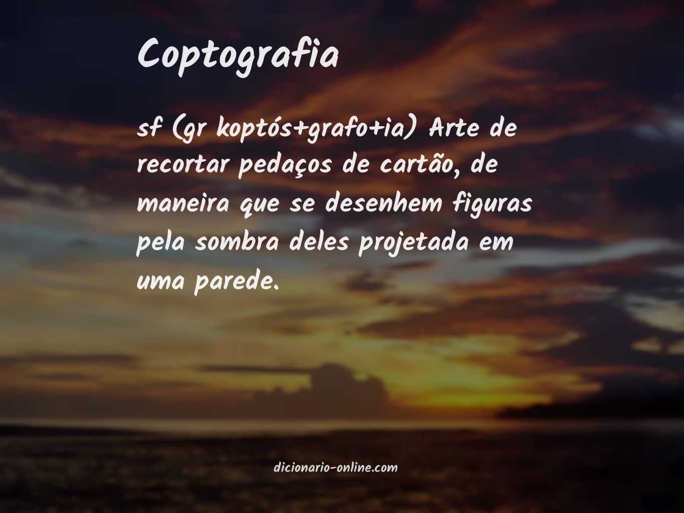 Significado de coptografia