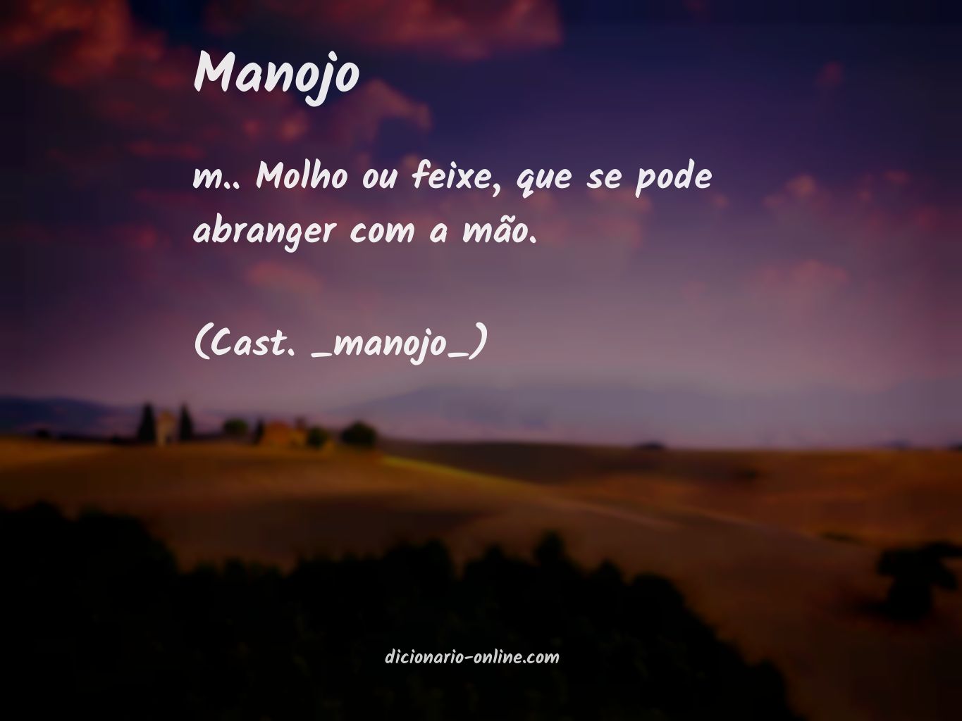 Significado de manojo