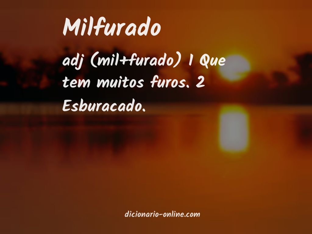 Significado de milfurado