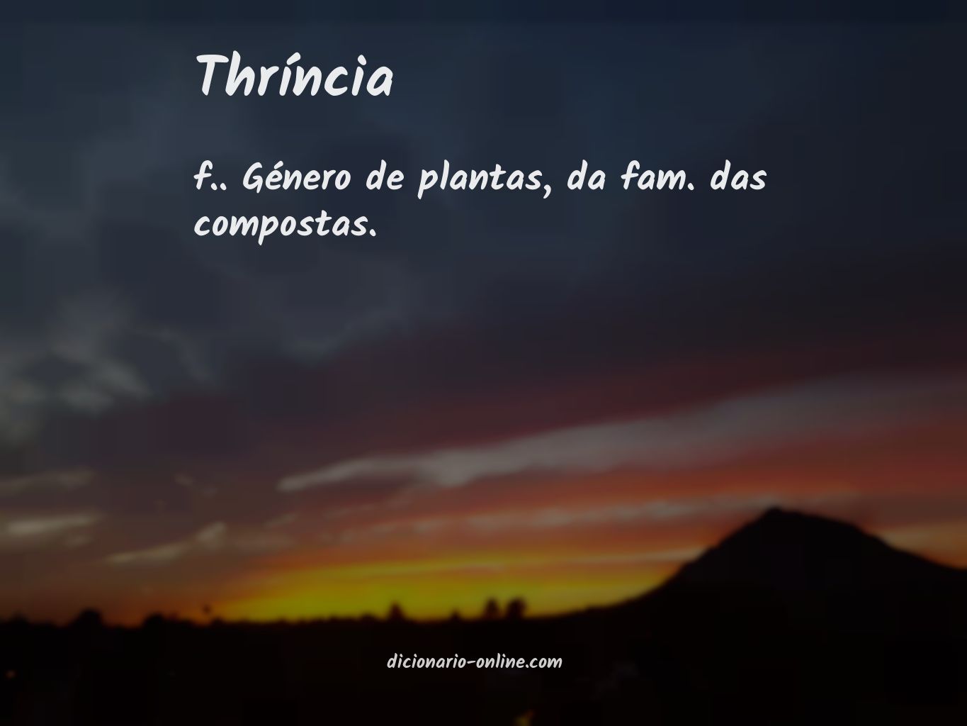 Significado de thríncia