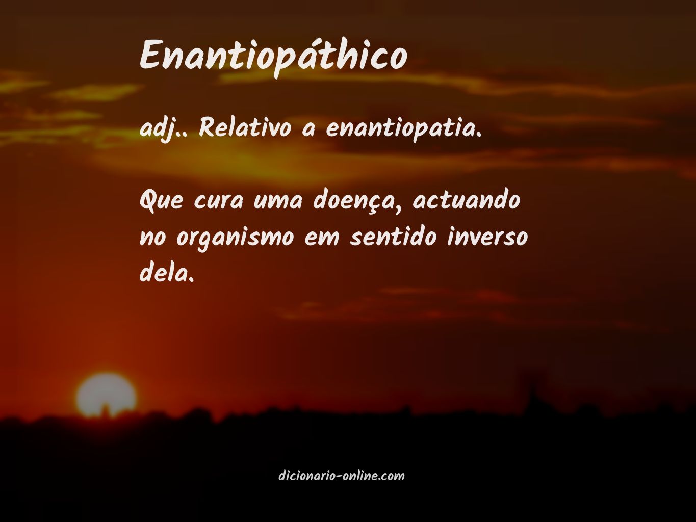 Significado de enantiopáthico