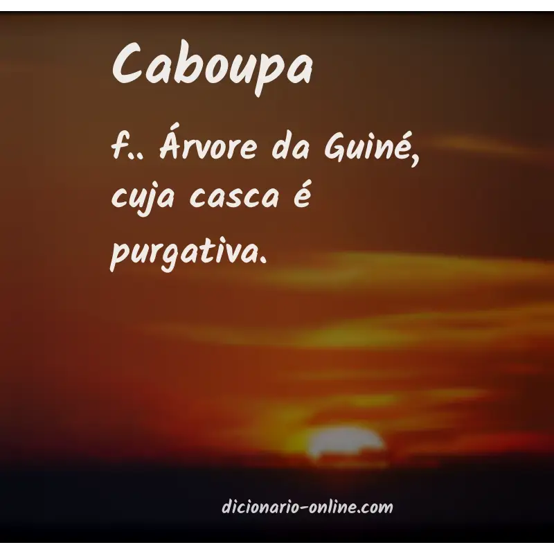 Significado de caboupa