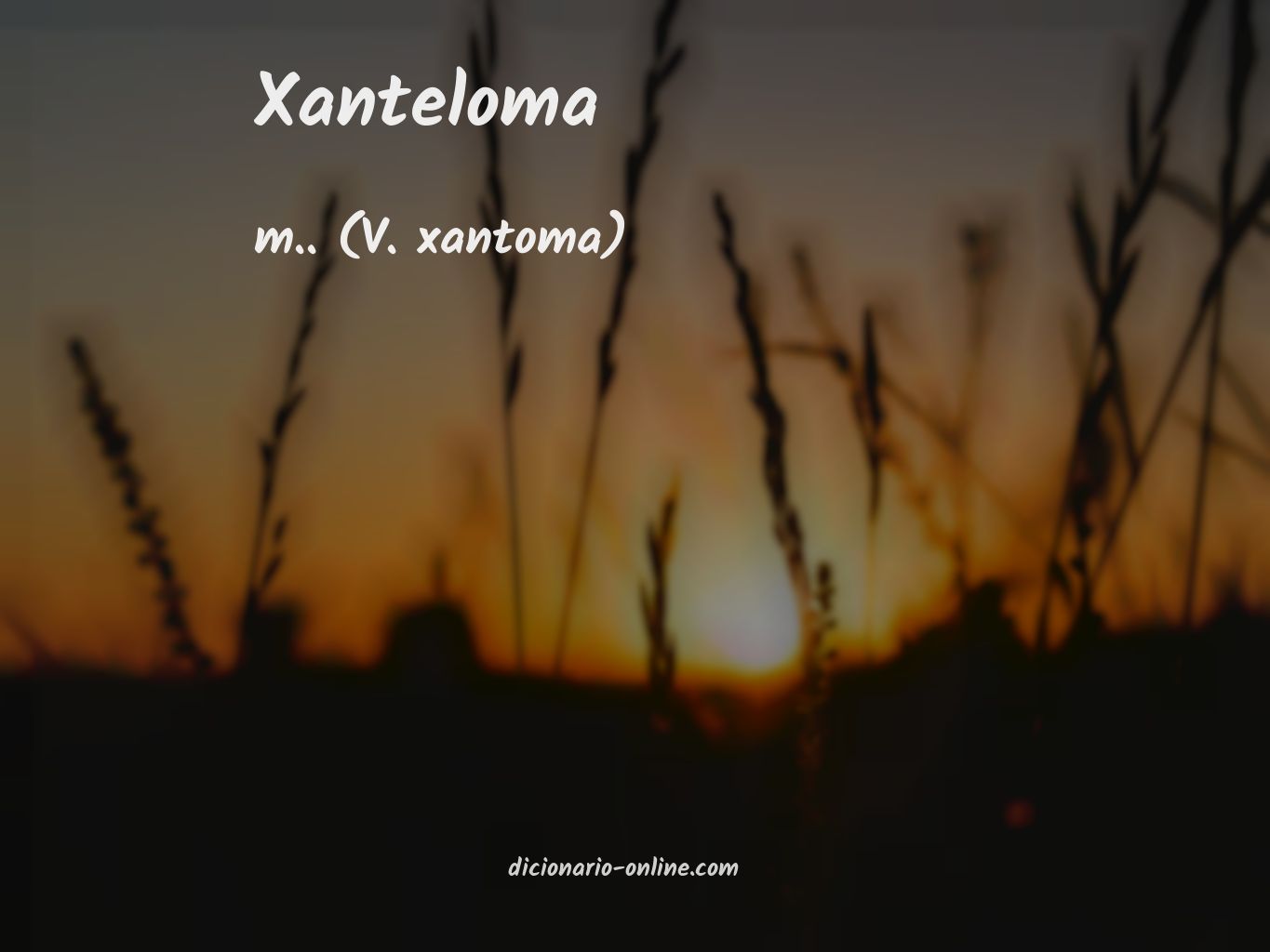 Significado de xanteloma