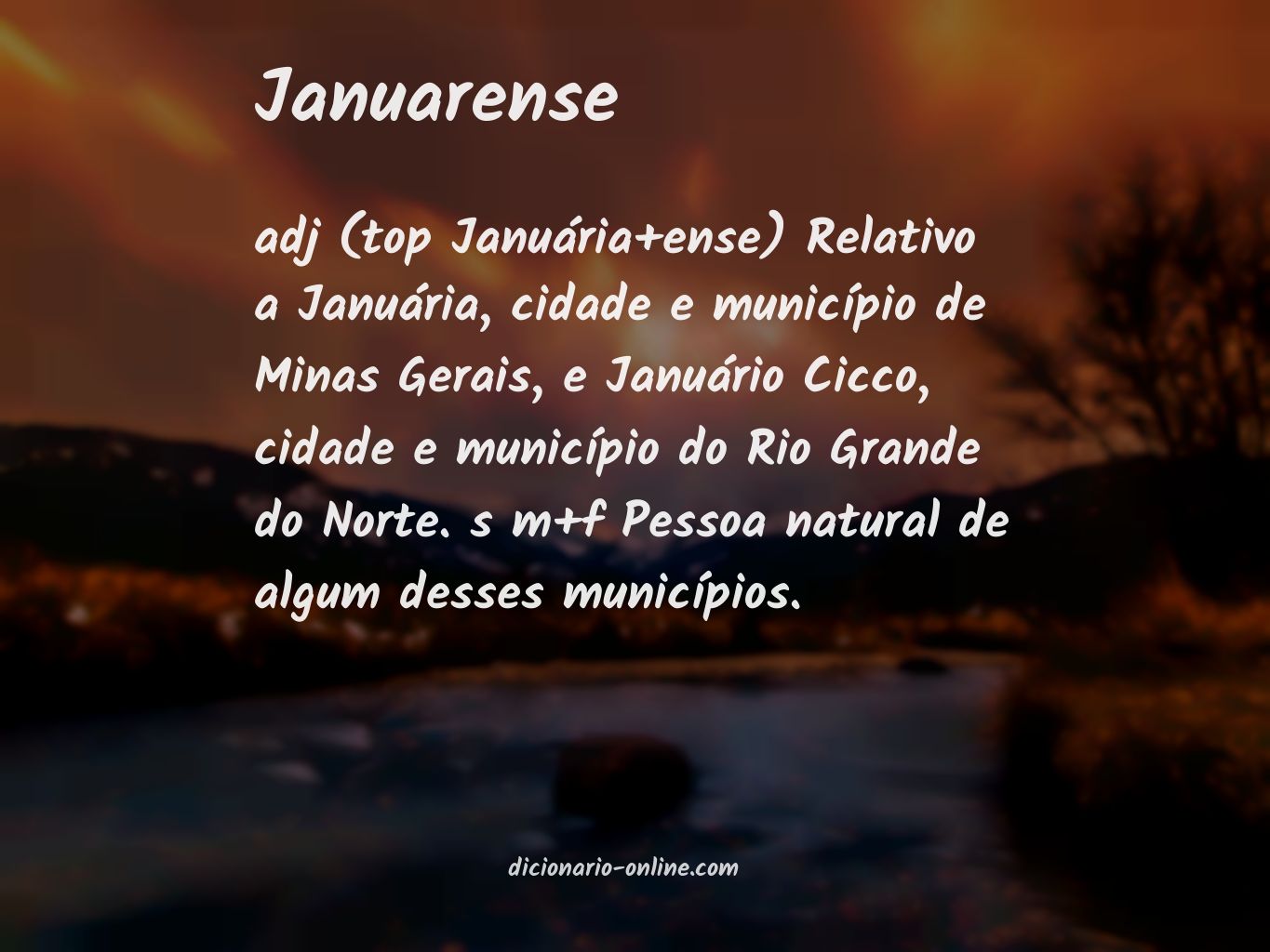 Significado de januarense