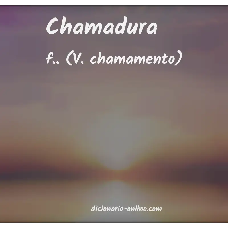 Significado de chamadura