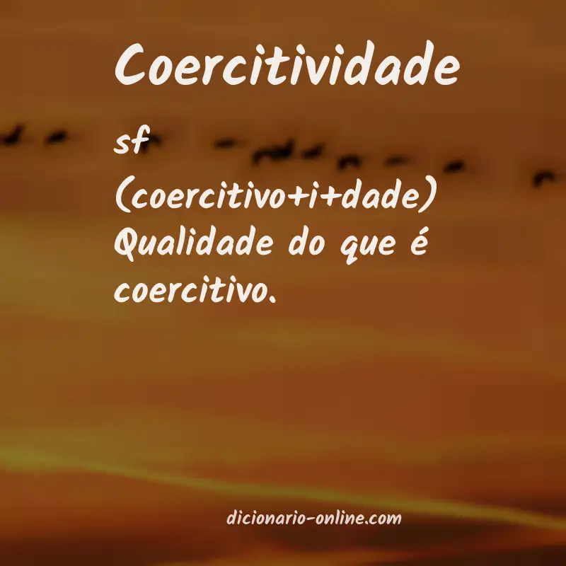 Significado de coercitividade