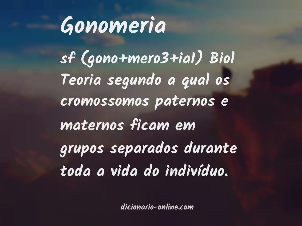 Significado de gonomeria