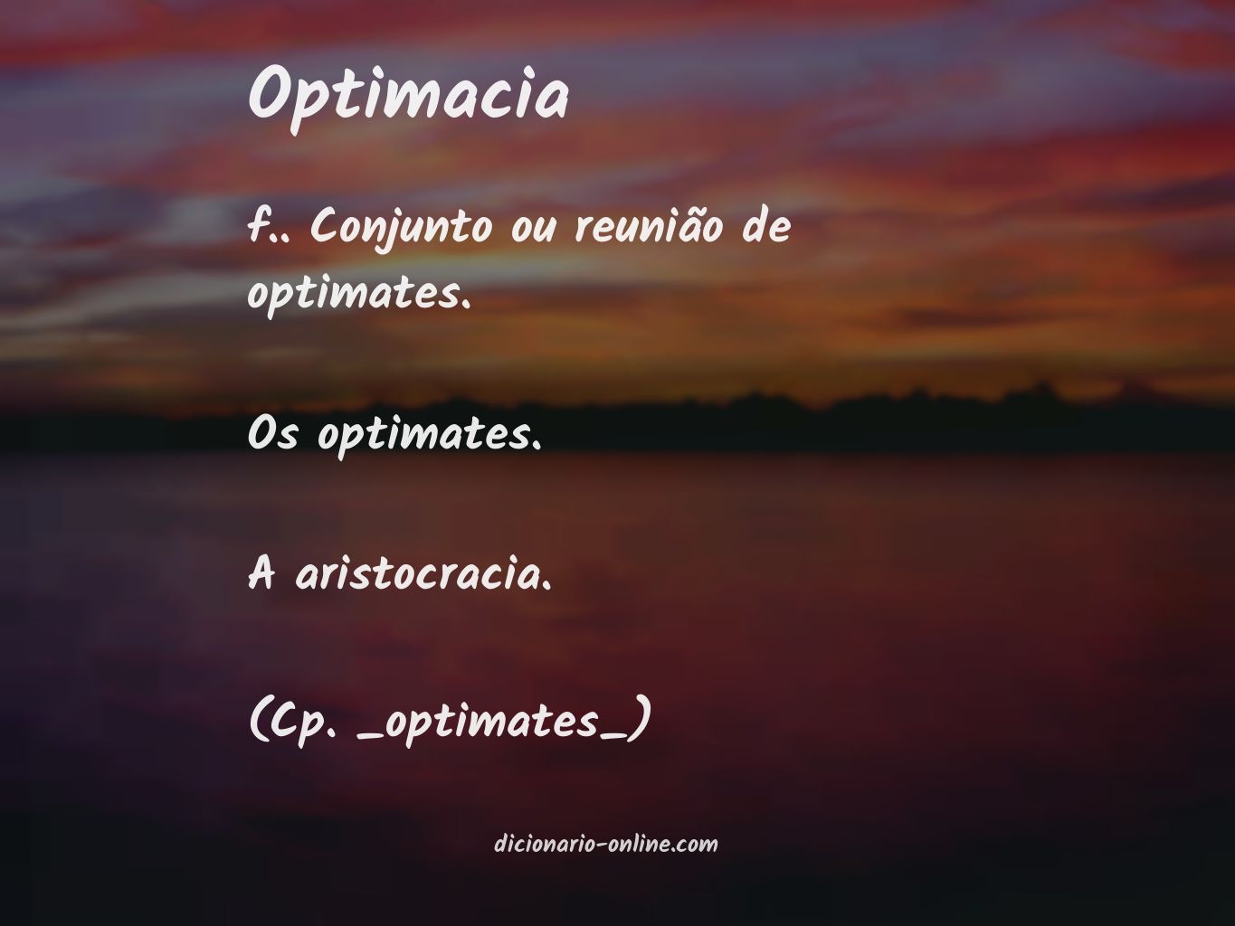 Significado de optimacia