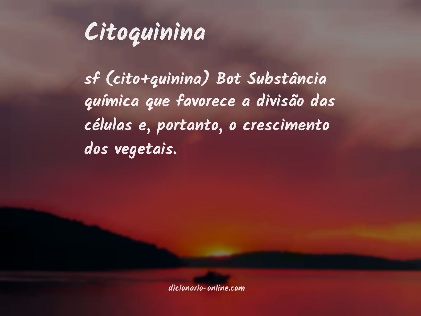 Significado de citoquinina