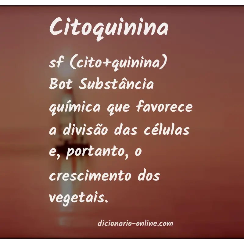 Significado de citoquinina