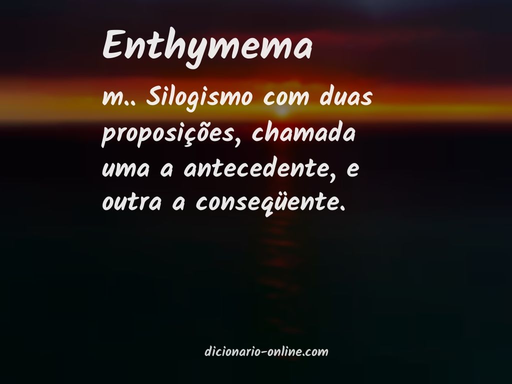 Significado de enthymema